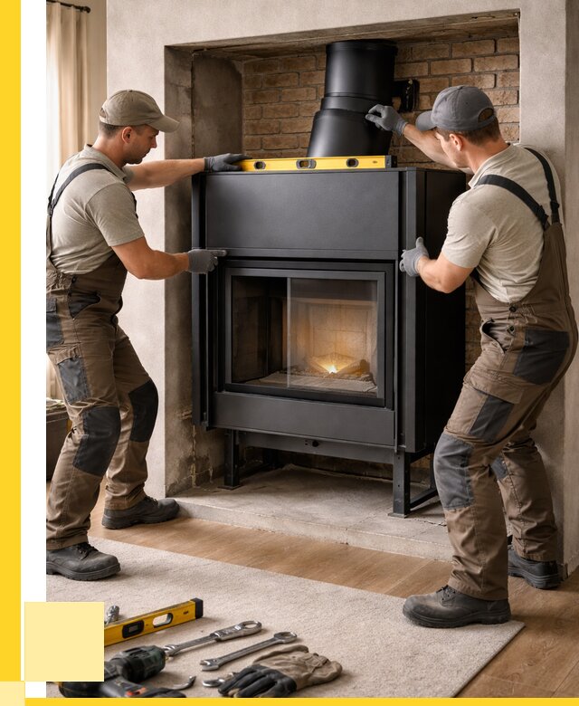 Установка каминных топок в Октябрьском под ключ от 18643 р. | ЭриданКтб