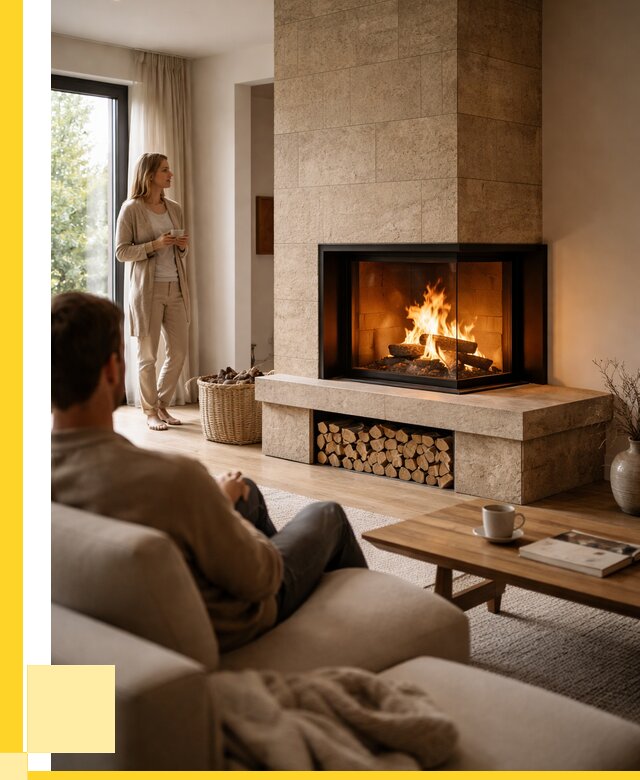 Угловые камины из кирпича установка в Октябрьском от 155355 р. ЭриданКтб