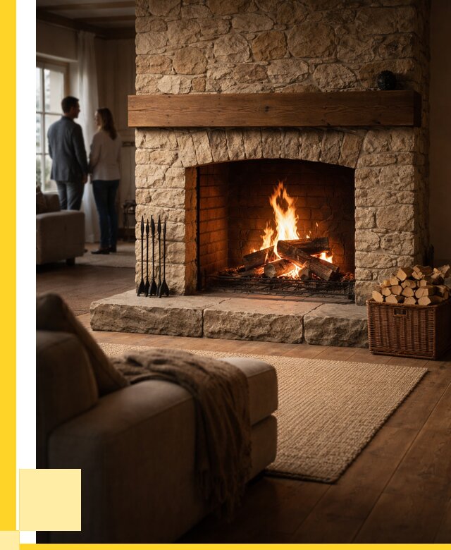 Открытые камины под ключ в Октябрьском от 155355 р. ЭриданКтб