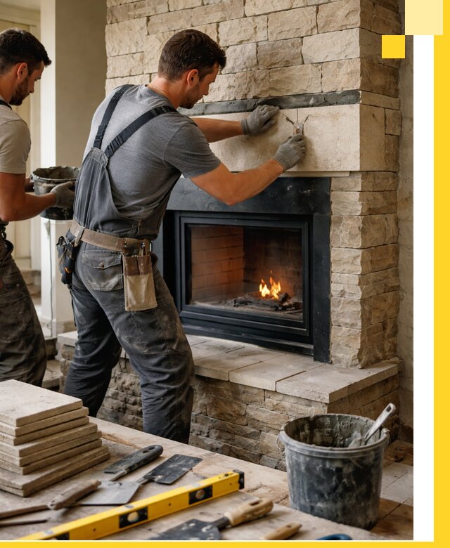 Проектирование и установка открытых каминов в Октябрьском