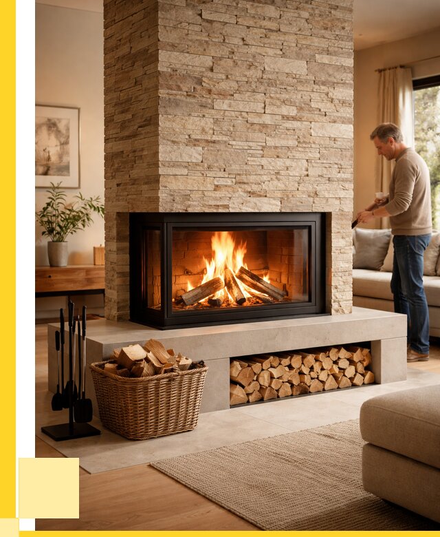 Дровяной камин под ключ в Октябрьском от 207140 р. | ЭриданКтб