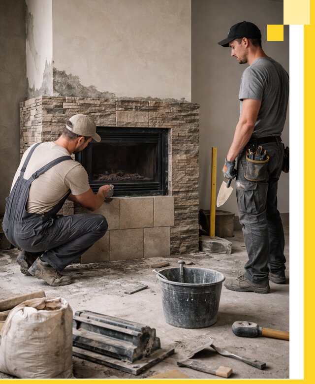 Камины под ключ в Октябрьском: проект, изготовление и монтаж