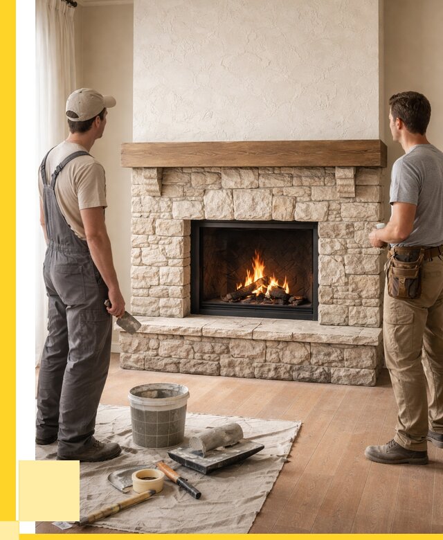 Отделка каминов в Октябрьском от 6732 р. под ключ | ЭриданКтб