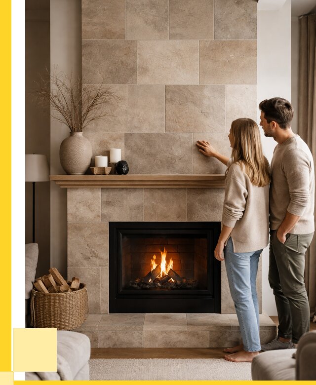 Облицовка каминов керамогранитом в Октябрьском от 4661 р. | ЭриданКтб