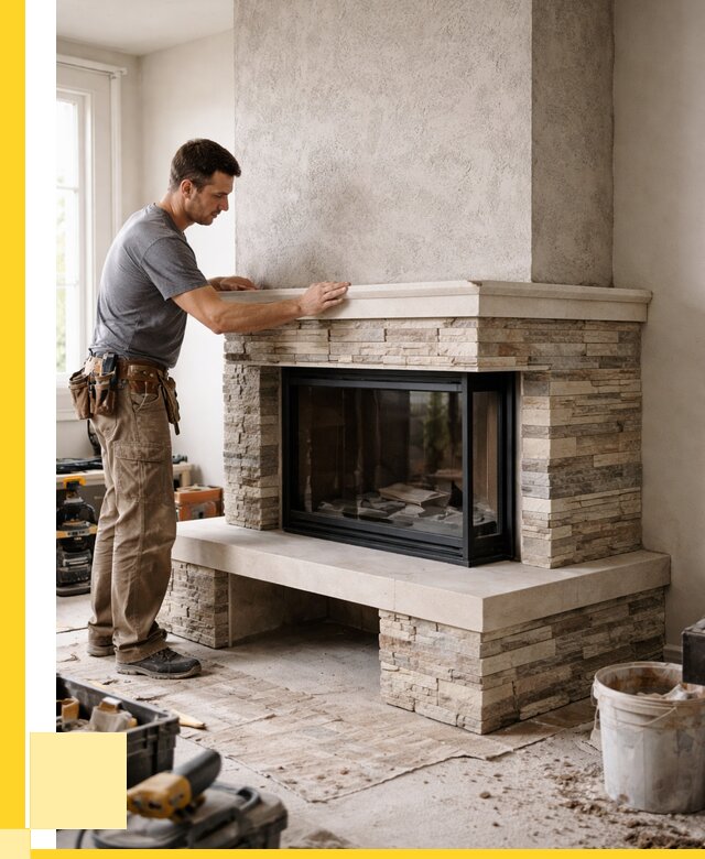 Изготовление каминов под ключ в Октябрьском от 155355 р. | ЭриданКтб