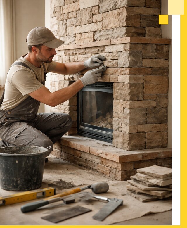 Проектирование и установка печей-каминов под ключ в Октябрьском