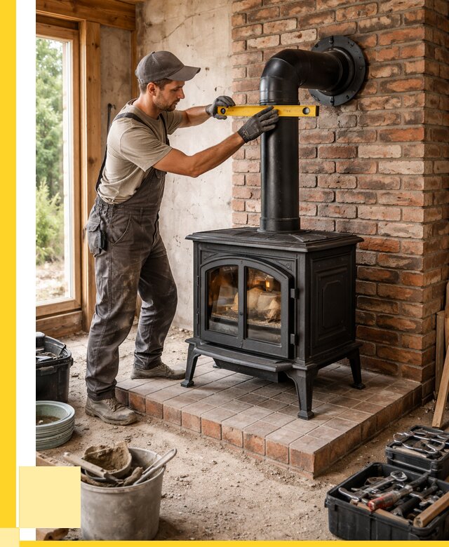 Монтаж печей установка банной печи в Октябрьском от 15536 р. | ЭриданКтб