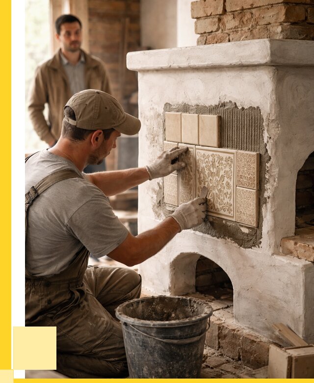 Отделка печей и банных печей в Октябрьском от 36250 р. | ЭриданКтб