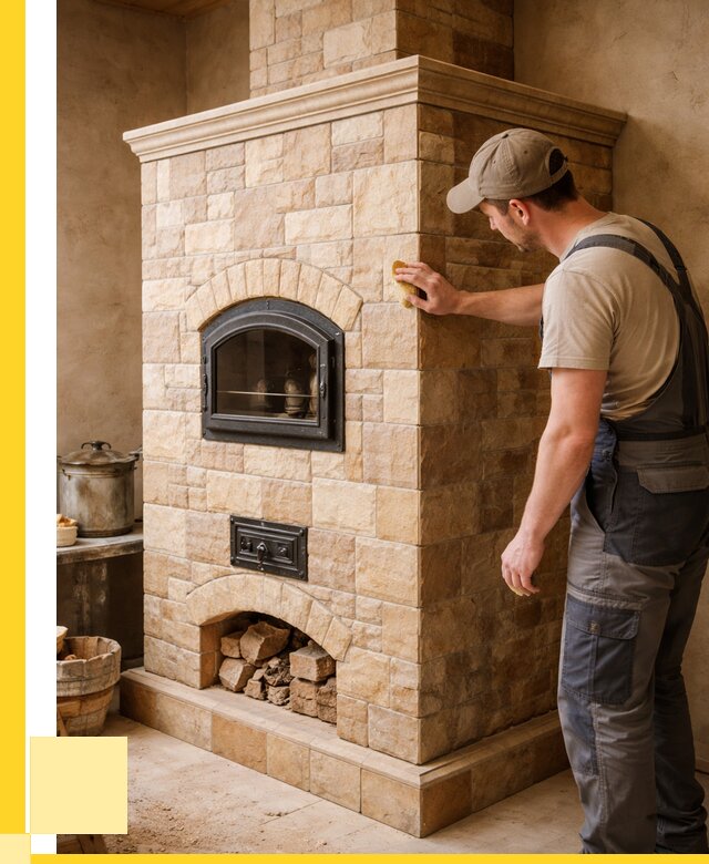 Облицовка печей в Октябрьском от 4661 р. под ключ | ЭриданКтб