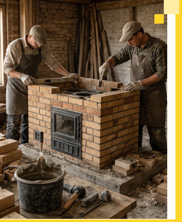 Изготовление и установка варочных печей под ключ в Октябрьском