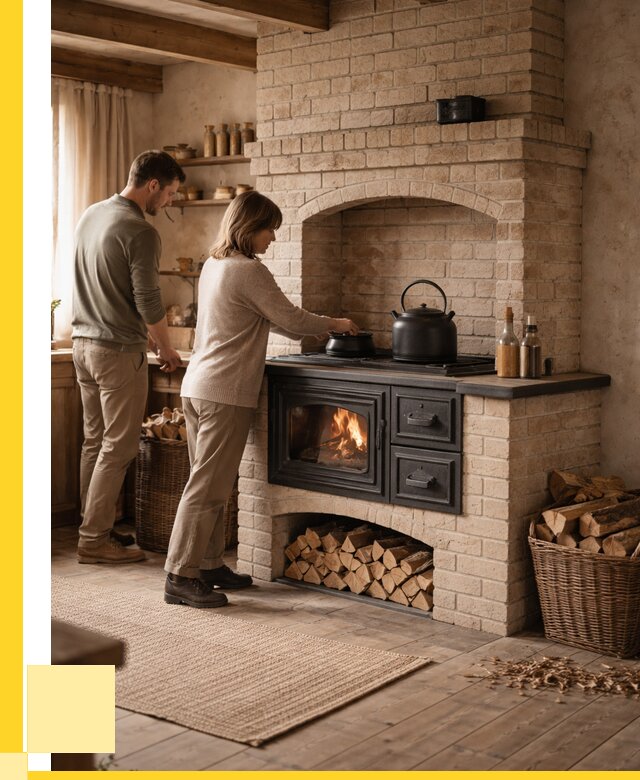 Печи с плитой в Октябрьском от 46607 р. | ЭриданКтб — кирпичная печь