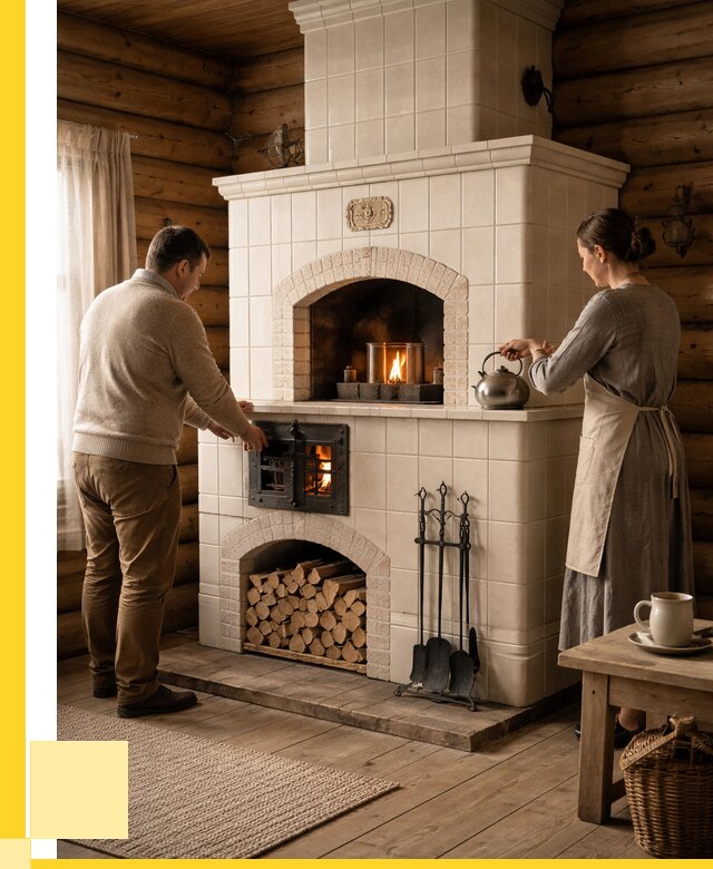 Русские печи в Октябрьском: установка от 155355 р. ЭриданКтб