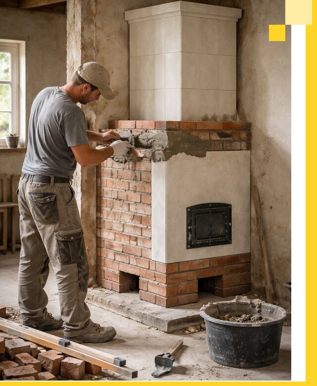 Изготовление и установка печей-голландок под ключ в Октябрьском