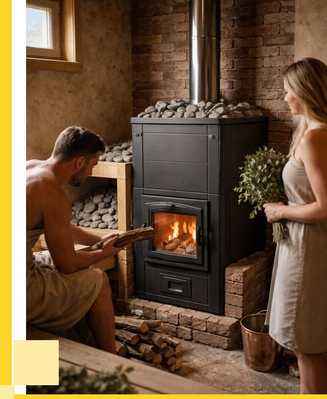 Кирпичная печь для бани на заказ в Октябрьском от 56964 р. | ЭриданКтб