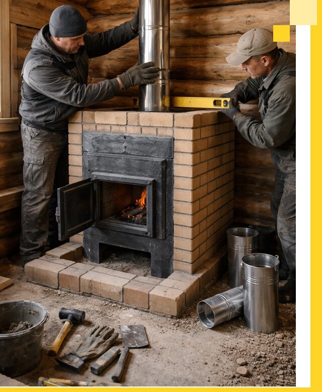 Проектирование, изготовление и установка банных печей в Октябрьском