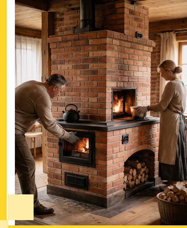 Печи для загородного дома под ключ в Октябрьском от 82856 р. | ЭриданКтб