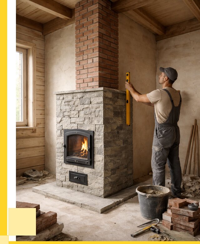 Печи и дымоходы под ключ в Октябрьском от 46607 р., ЭриданКтб