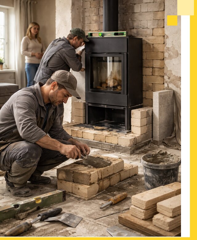 Печи и камины под ключ: проект, установка в Октябрьском