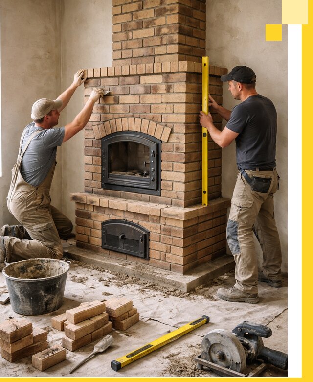 Продажа и установка печей и каминов для дома под ключ в Октябрьском