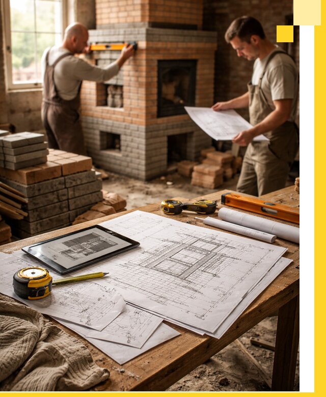 Проекты печей и каминов с индивидуальным дизайном в Октябрьском