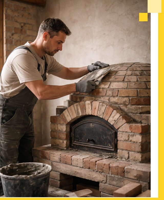 Изготовление и монтаж помпейских печей на заказ в Октябрьском