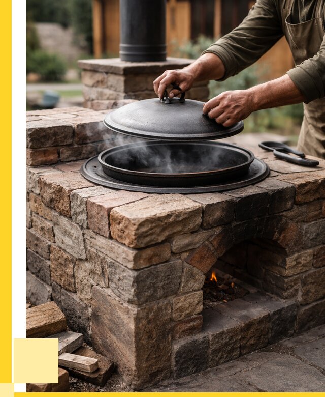 Печи для казана в Октябрьском по цене от 18643 р. | ЭриданКтб