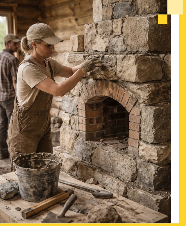 Каменные печи на заказ и монтаж в Октябрьском, долговечные решения