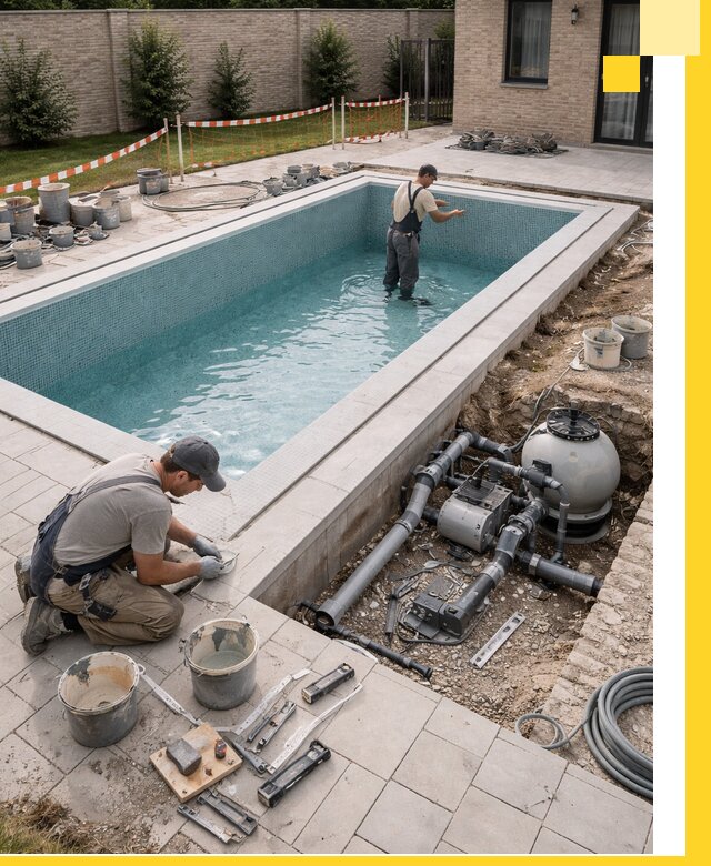 Строительство бассейнов под ключ в Октябрьском: проекты и монтаж