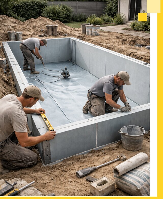 Профессиональный монтаж бассейнов под ключ в Октябрьском с гарантией