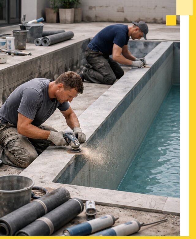 Профессиональный ремонт бассейнов под ключ в Октябрьском