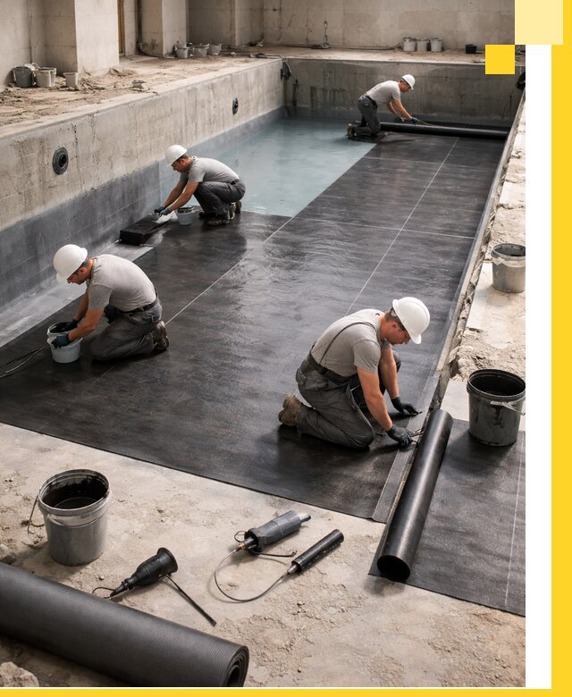 Профессиональная гидроизоляция бассейнов и чаш в Октябрьском под ключ