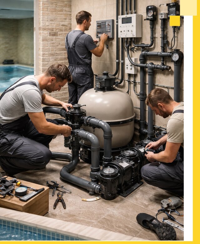 Комплексное оборудование для бассейнов под ключ в Октябрьском