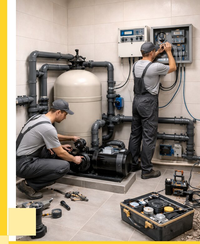 Монтаж оборудования для бассейнов в Октябрьском от 41428 р. | ЭриданКтб