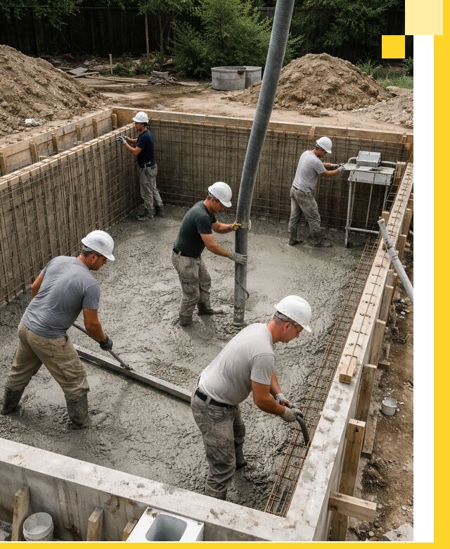 Строительство бетонных бассейнов под ключ в Октябрьском