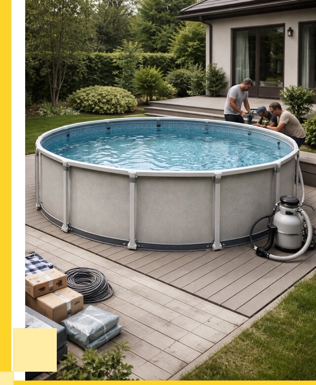 Купить каркасные бассейны в Октябрьском от 46607 р. | ЭриданКтб