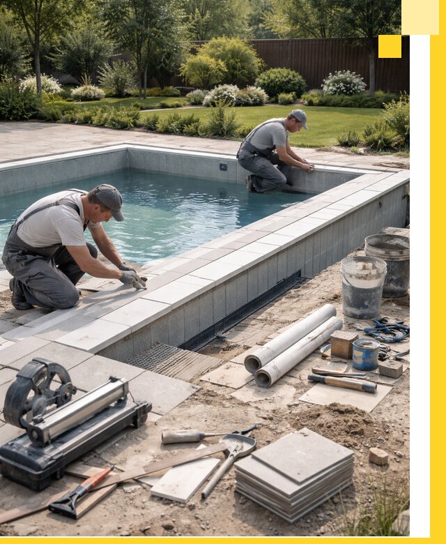 Строительство открытых бассейнов под ключ в Октябрьском профессионально