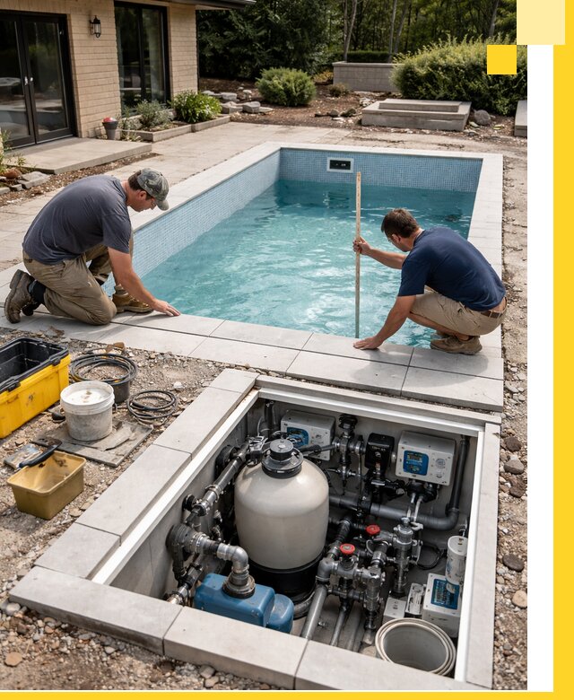 Строительство качественных домашних бассейнов под ключ в Октябрьском