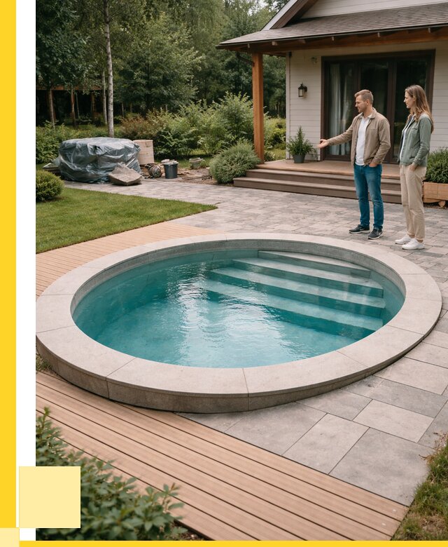 Бассейн на даче под ключ в Октябрьском от 207140 р., ЭриданКтб