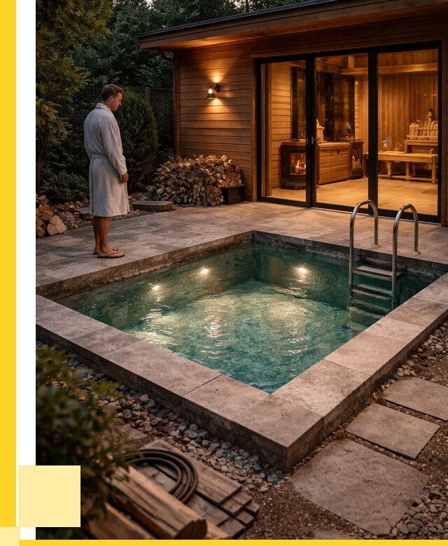 Бани с бассейном под ключ в Октябрьском от 98392 р. | ЭриданКтб