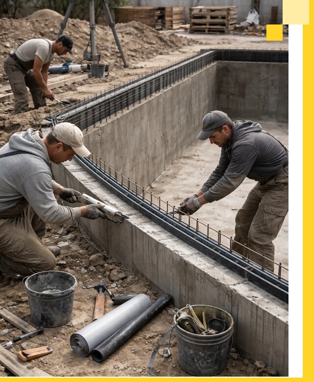 Качественный монтаж чаши бассейна в Октябрьском под ключ с гарантией