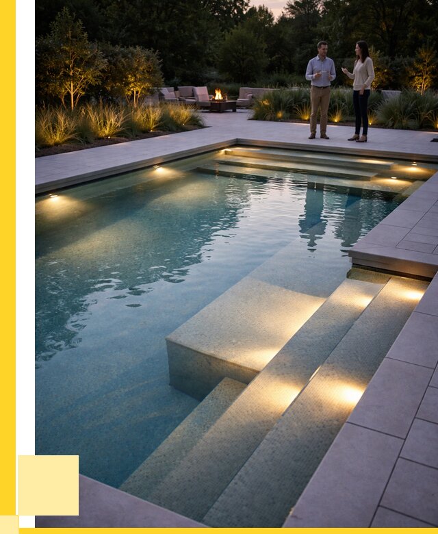 Освещение бассейнов в Октябрьском под ключ от 25893 р. | ЭриданКтб