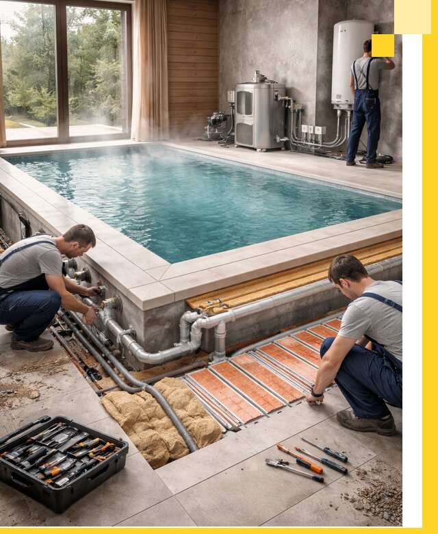 Проектирование и строительство тёплых бассейнов в Октябрьском