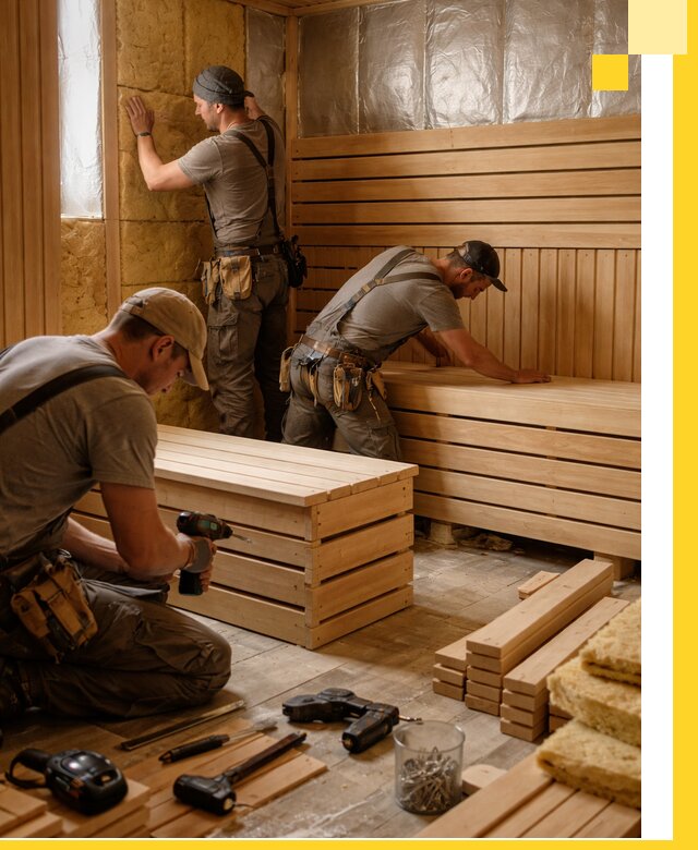 Профессиональное строительство саун под ключ в Октябрьском