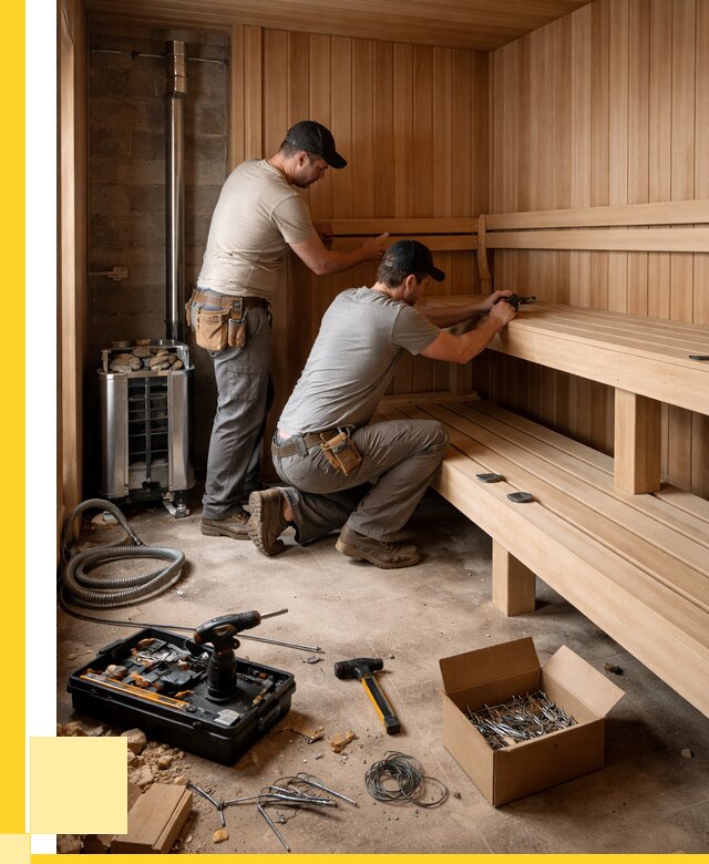 Монтаж саун под ключ в Октябрьском от 124284 р. | ЭриданКтб