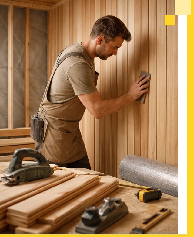 Профессиональная отделка саун и парных под ключ в Октябрьском