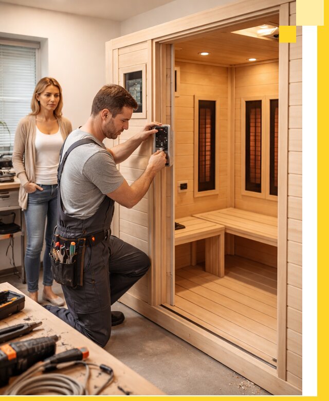 Инфракрасные сауны под ключ в Октябрьском продажа и установка