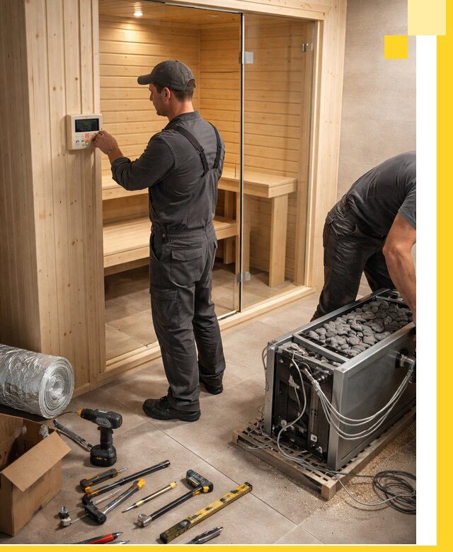 Поставка, установка и монтаж электрических саун в Октябрьском