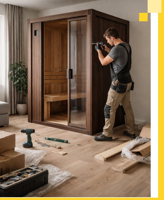 Установка и производство мини саун под ключ в Октябрьском