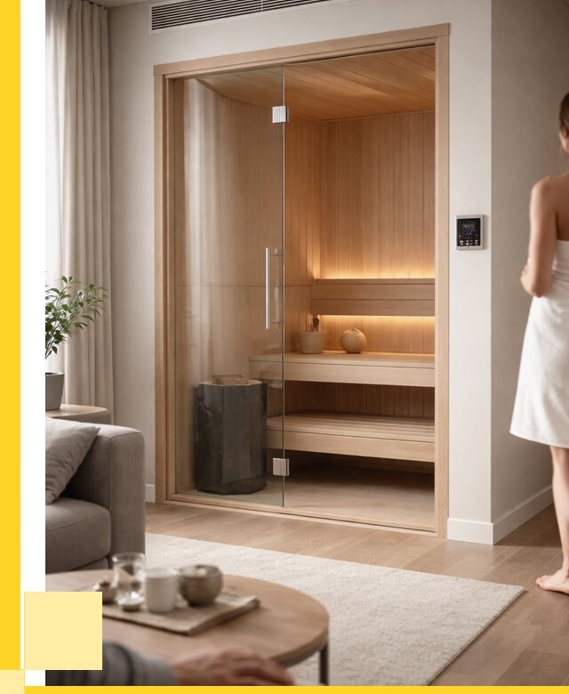 Сауна в квартире под ключ в Октябрьском от 124284 р. ЭриданКтб