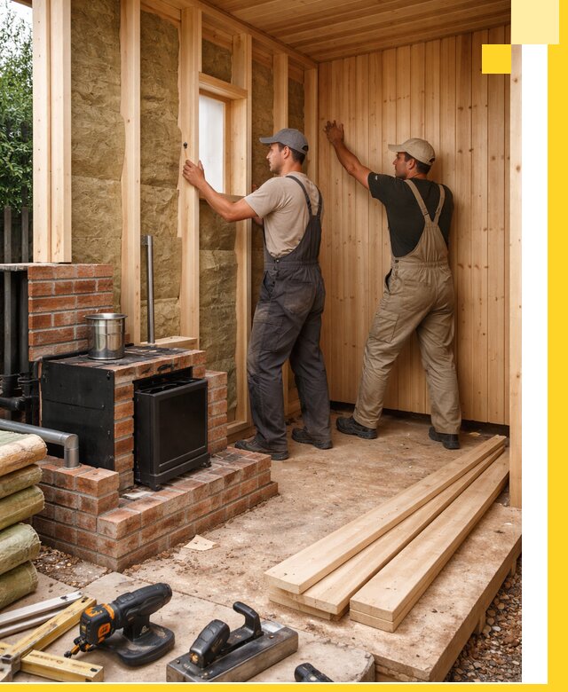 Строительство и установка дачных саун под ключ в Октябрьском